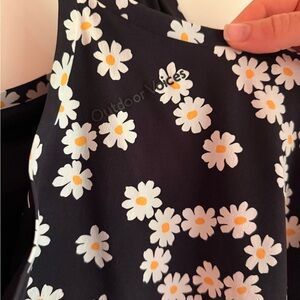 Outdoor Voices Black Dress with Daisy Print